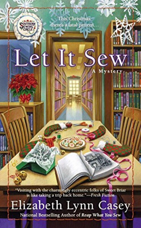 Book cover for "Let It Sew" by Elizabeth Lynn Casey