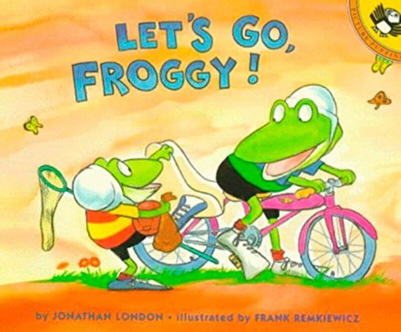 Book cover for "Let's Go, Froggy!" by Jonathan London