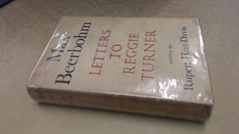 Book cover for "Letters to Reggie Turner" by Max Beerbohm