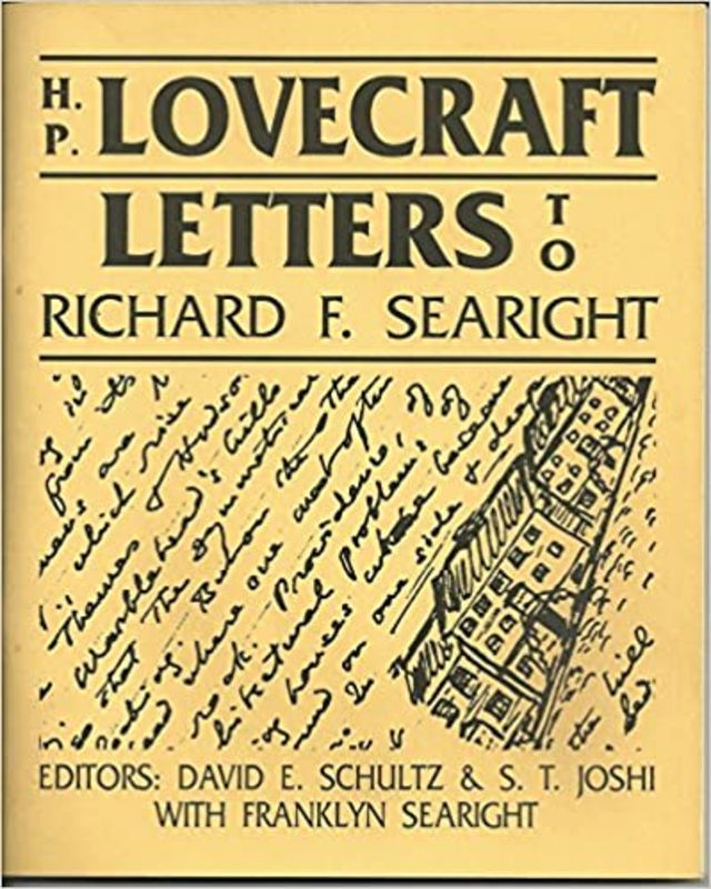 Book cover for "Letters to Richard F. Searight" by H. P. Lovecraft