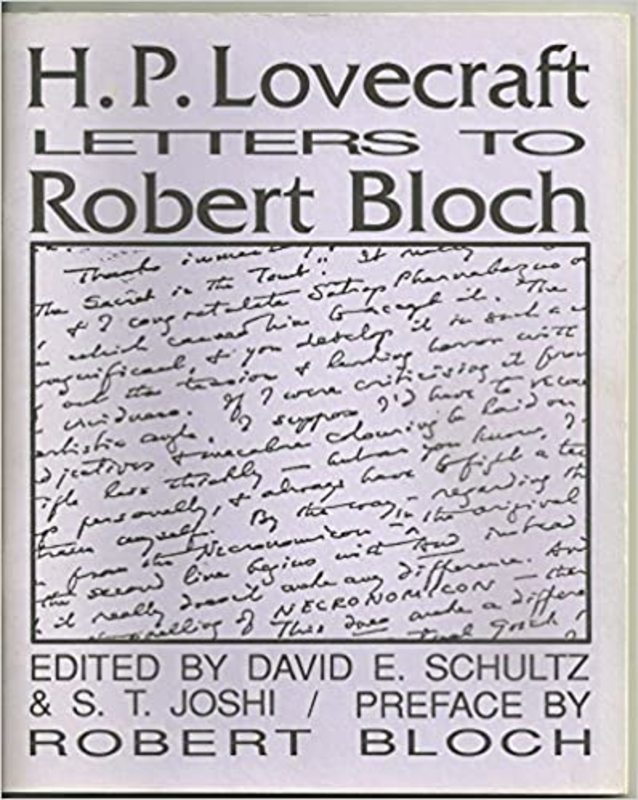 Book cover for "Letters to Robert Bloch" by H. P. Lovecraft