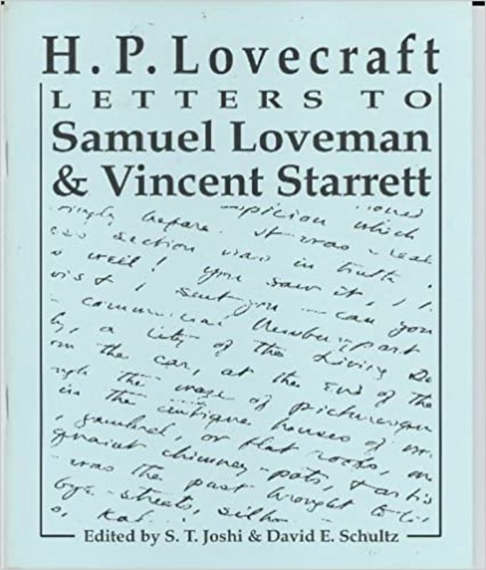 Book cover for "Letters to Samuel Loveman & Vincent Starrett" by H. P. Lovecraft