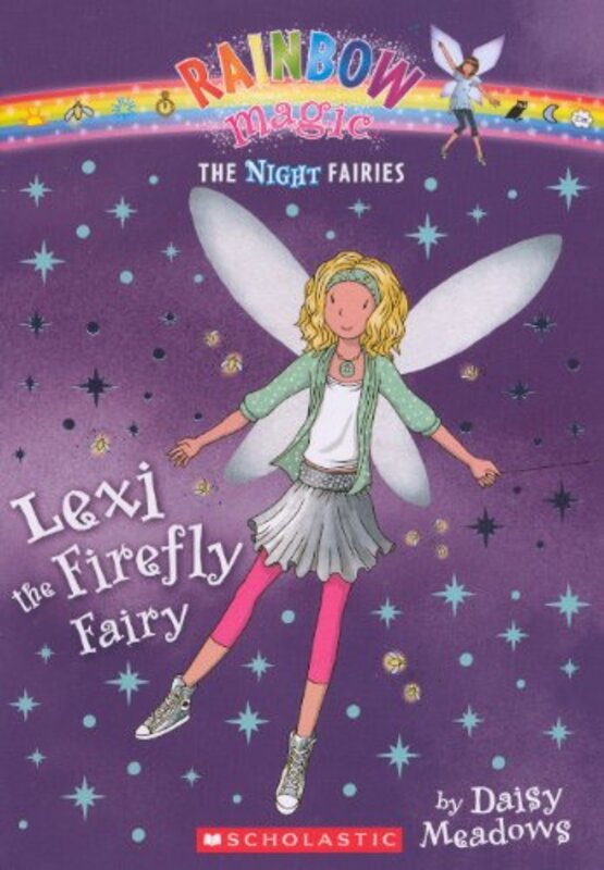 Book cover for "Lexi the Firefly Fairy" by Daisy Meadows