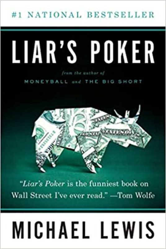 Book cover for "Liar's Poker" by Michael Lewis