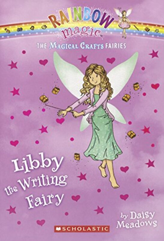 Book cover for "Libby the Writing Fairy" by Daisy Meadows