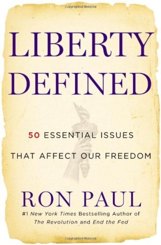 Book cover for "Liberty Defined"