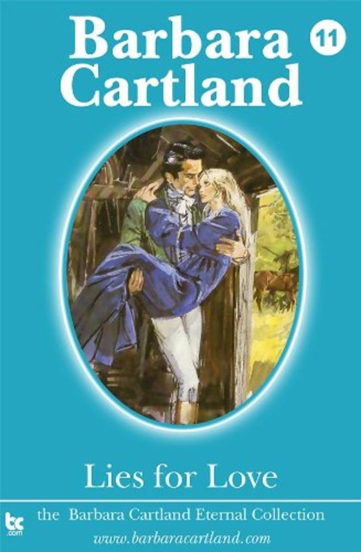 Book cover for "Lies for Love" by Barbara Cartland