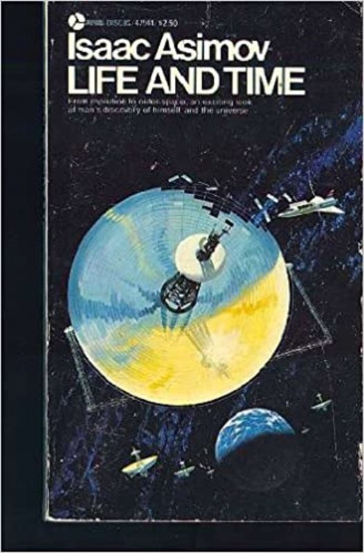 Book cover for "Life and Time" by Isaac Asimov