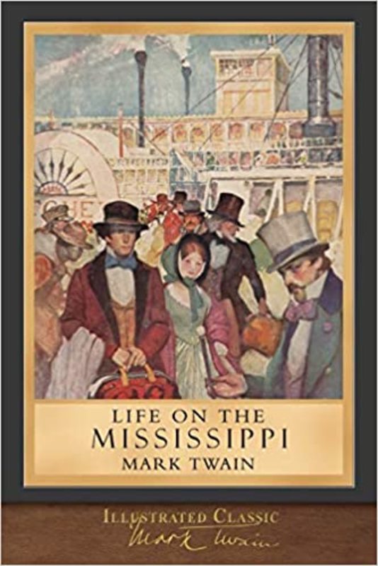 Book cover for "Life on the Mississippi"