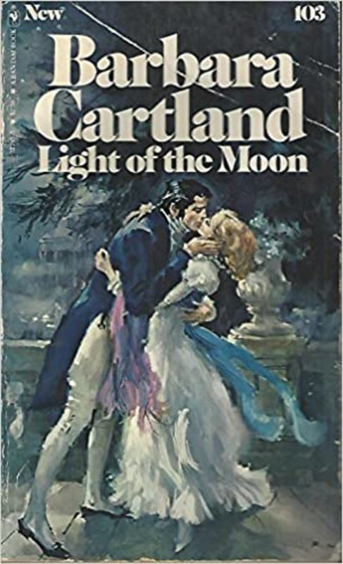 Book cover for "Light of the Moon" by Barbara Cartland