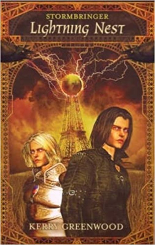 Book cover for "Lightning Nest" by Kerry Greenwood