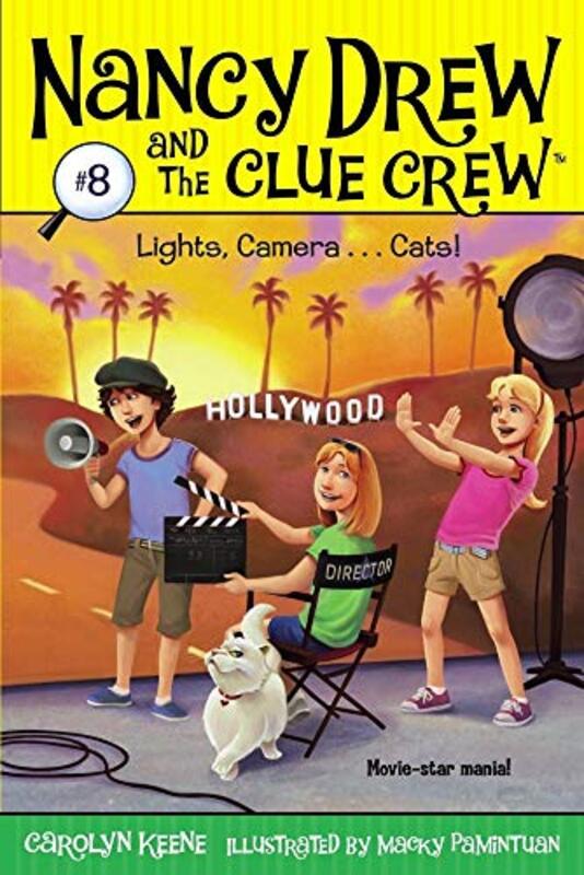 Book cover for "Lights, Camera . . . Cats!" by Mildred A Wirt