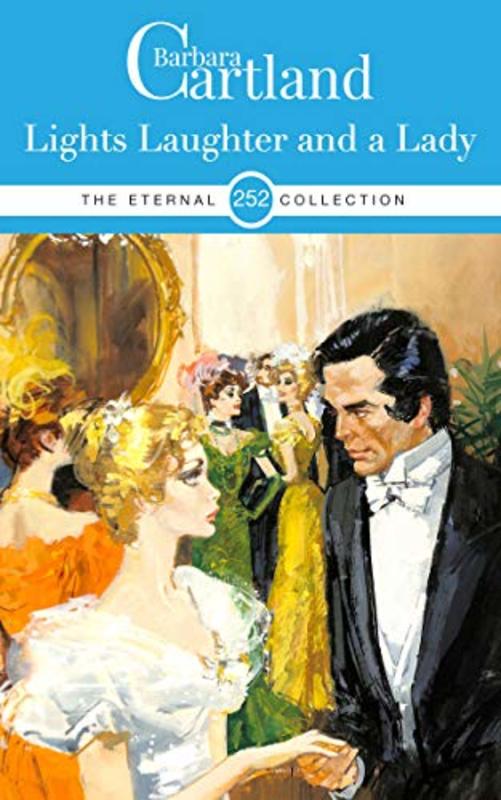 Book cover for "Lights, Laughter and a Lady" by Barbara Cartland