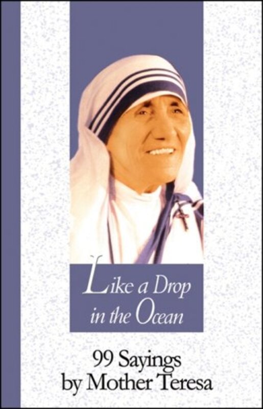 Book cover for "Like a Drop in the Ocean" by Mother Teresa