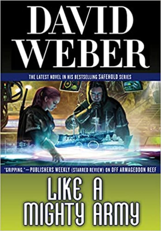 Book cover for "Like a Mighty Army" by David Weber