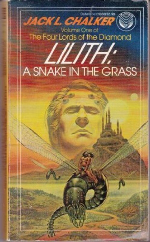 Book cover for "Lilith: A Snake in the Grass" by Jack L Chalker
