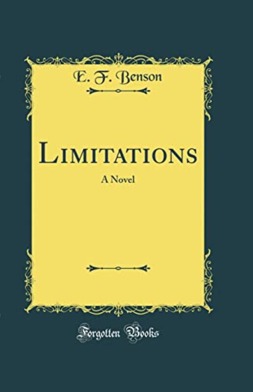 Book cover for "Limitations" by EF Benson