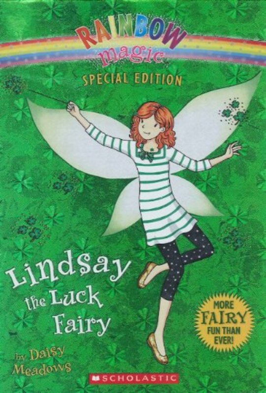 Book cover for "Lindsay the Luck Fairy" by Daisy Meadows