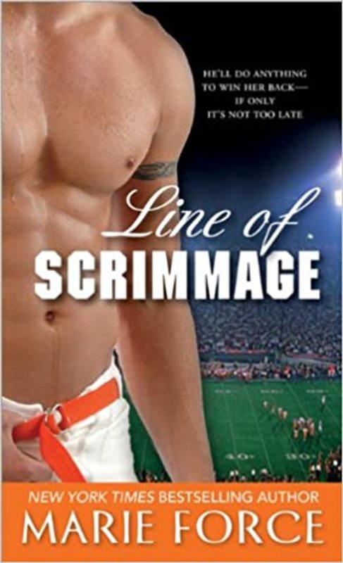 Book cover for "Line of Scrimmage" by Marie Force