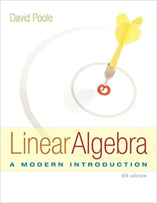 Book cover for "Linear Algebra" by David Poole
