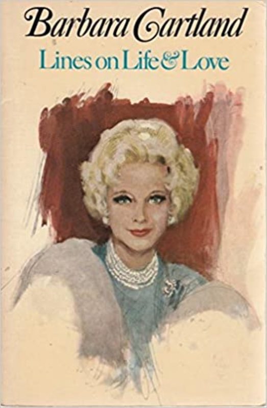Book cover for "Lines on Life and Love" by Barbara Cartland