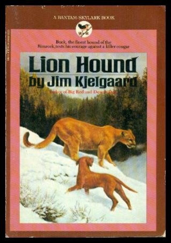 Book cover for "Lion Hound" by Jim Kjelgaard