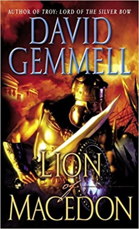 Book cover for "Lion of Macedon" by David Gemmell