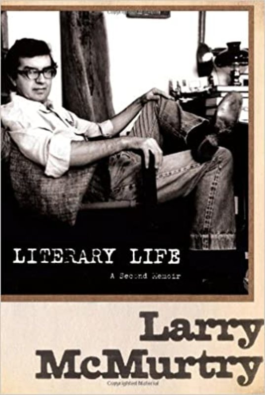 Book cover for "Literary Life" by Larry McMurtry