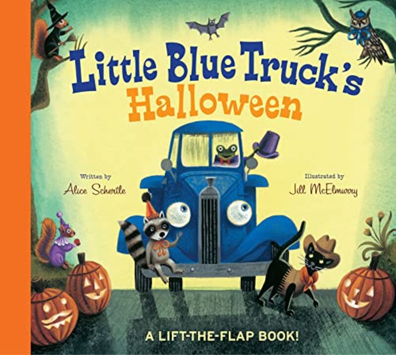 Book cover for "Little Blue Truck's Halloween" by Alice Schertle