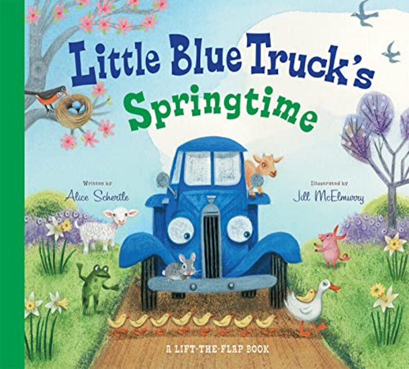 Book cover for "Little Blue Truck's Springtime" by Alice Schertle