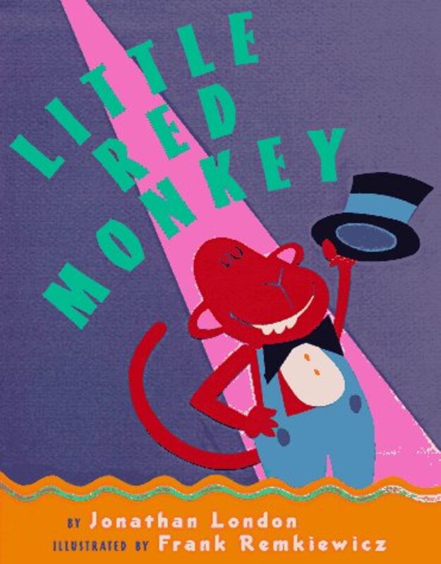 Book cover for "Little Red Monkey" by Jonathan London