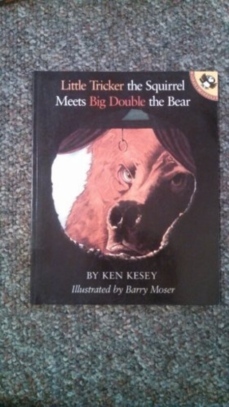 Book cover for "Little Tricker the Squirrel Meets Big Double the Bear" by Ken Kesey