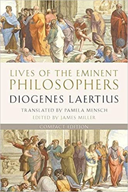 Book cover for "Lives of the Eminent Philosophers" by Diogenes Laertius