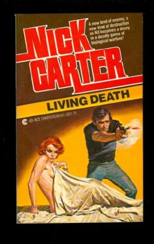 Book cover for "Living Death" by Nick Carter