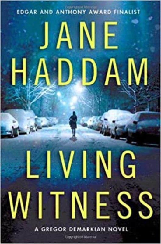 Book cover for "Living Witness" by Jane Haddam