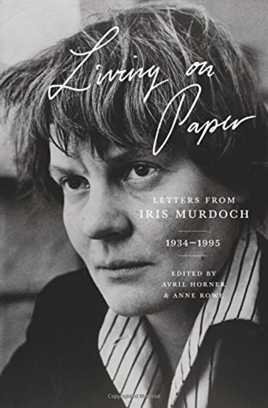 Book cover for "Living on Paper" by Iris Murdoch