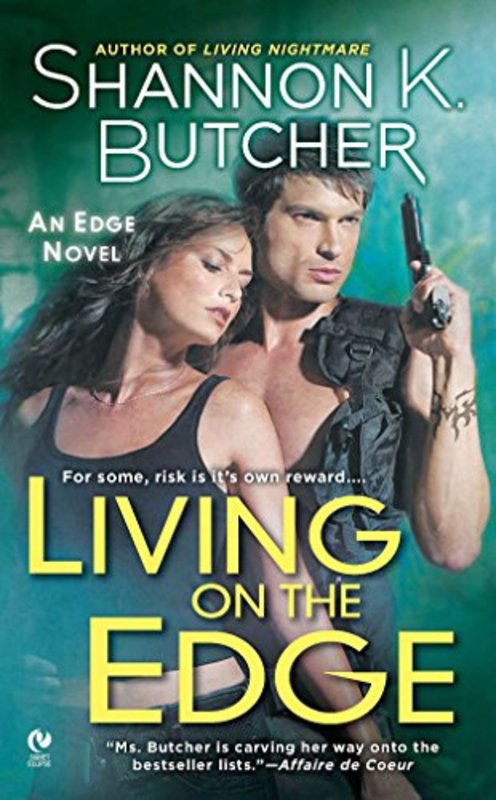 Book cover for "Living on the Edge" by Shannon K Butcher