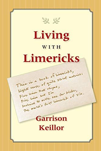 Book cover for "Living with Limericks" by Garrison Keillor
