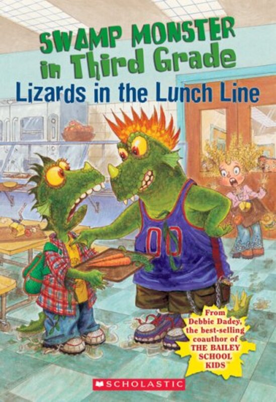 Book cover for "Lizards In The Lunch Line" by Marcia Thornton Jones