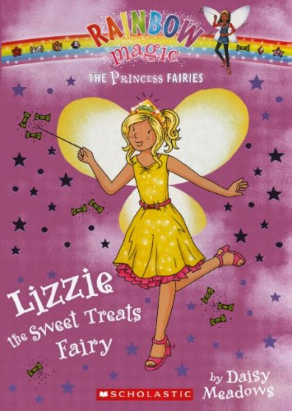 Book cover for "Lizzie the Sweet Treats Fairy" by Daisy Meadows