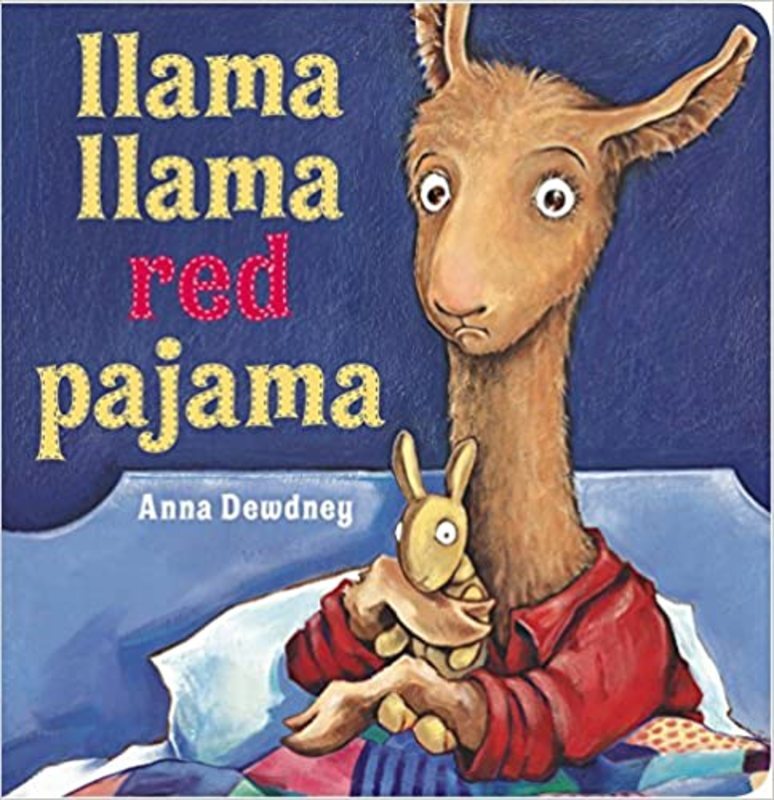 Book cover for "Llama Llama Red Pajama" by Anna Dewdney
