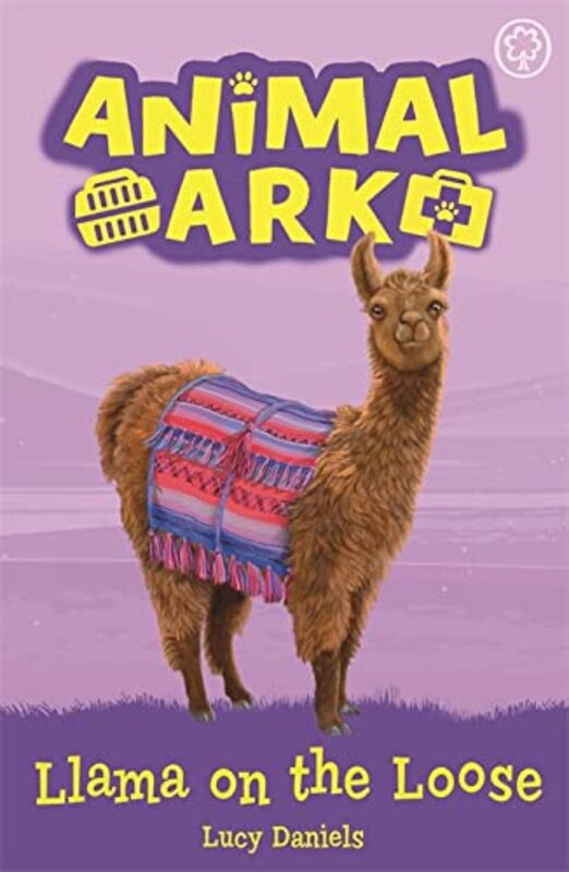 Book cover for "Llama on the Loose" by Lucy Daniels