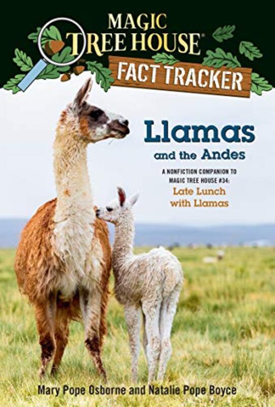 Book cover for "Llamas and the Andes" by Mary Pope Osborne