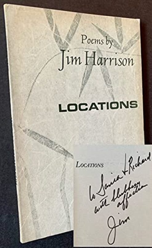 Book cover for "Locations" by Jim Harrison