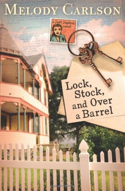 Book cover for "Lock, Stock, and Over a Barrel" by Melody Carlson