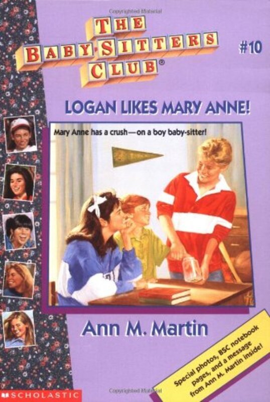 Book cover for "Logan Likes Mary Anne!" by Ann M Martin