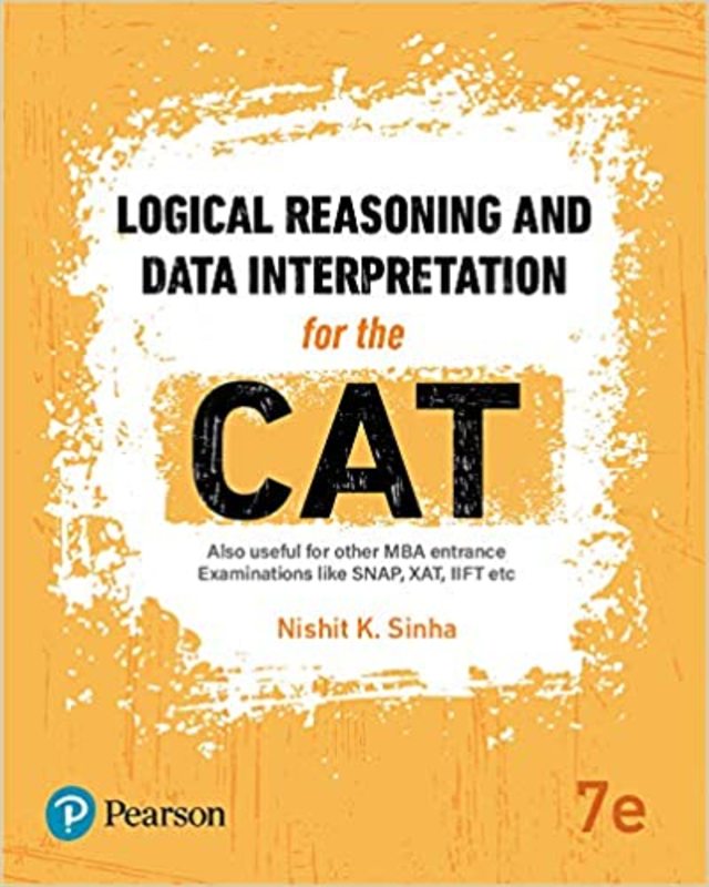 Book cover for "Logical Reasoning and Data Interpretation for CAT" by Nishit K. Sinha