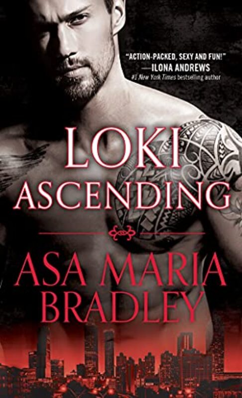 Book cover for "Loki Ascending" by Asa Maria Bradley