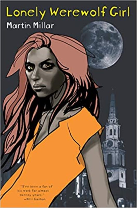 Book cover for "Lonely Werewolf Girl" by Martin Millar