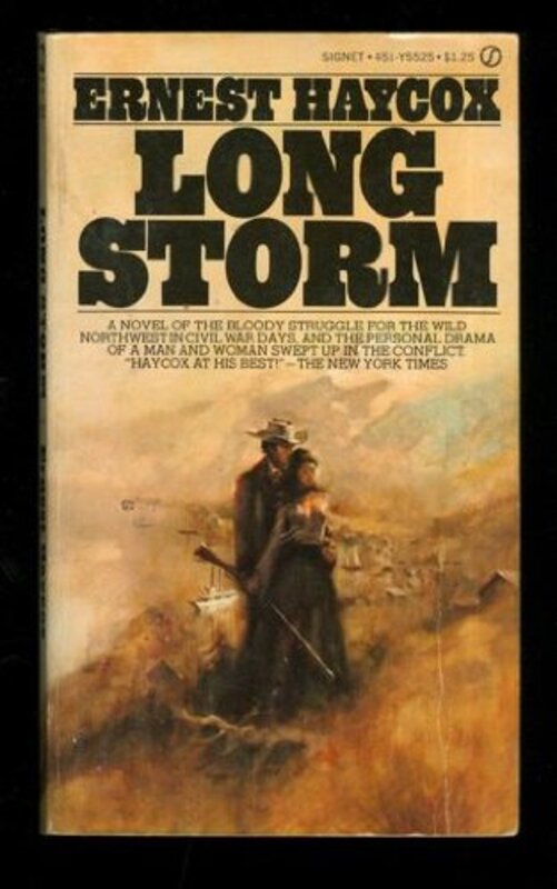 Book cover for "Long Storm" by Ernest Haycox